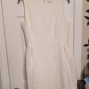 Ivory Lace Calvin Klein Dress